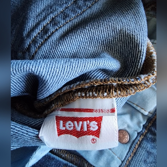 NWT Levi's Skate 501 Blue AOP Patterned Cotton Button Fly Jeans 29W - Picture 7 of 9